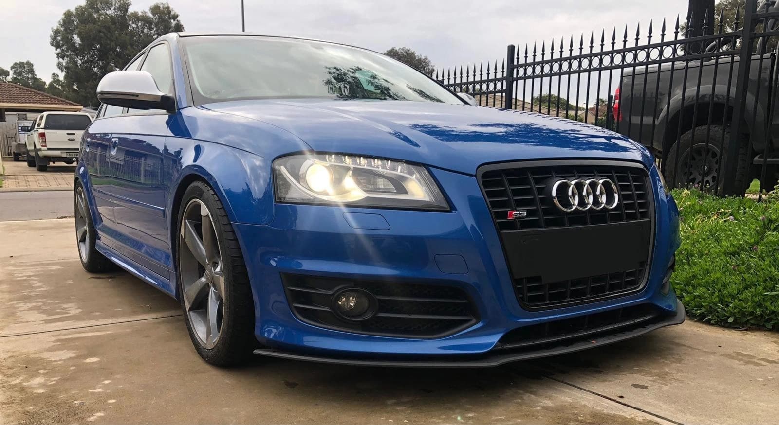 Workshop vehicle photography showing performance-focused detailing